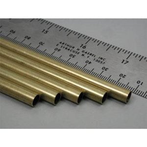 1/4" Pack of 1 Round Brass Tube 0.14 Wall 36" Long K&S Engineering 1149