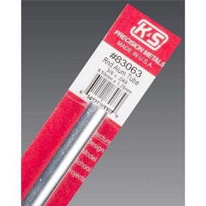 3/8" x .049 Tappable Aluminum Tube Pack of 1 K&S Engineering 83063