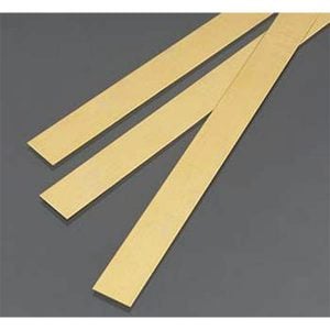 .5mm THK X 12mm Wide Brass Strip Pack of 3 300mm Long K&S Engineering 9841