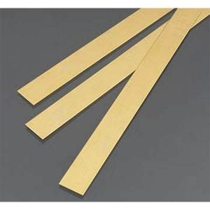 0,5 mm THK x 12 mm de large en laiton Lot de 3 bandes de 300 mm de long K&S Engineering 9841