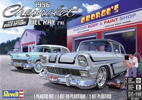 Revell 1956 Chevrolet Del Ray 2 'n 1 Stock or Custom Kit 1/25 Scale 85-4504