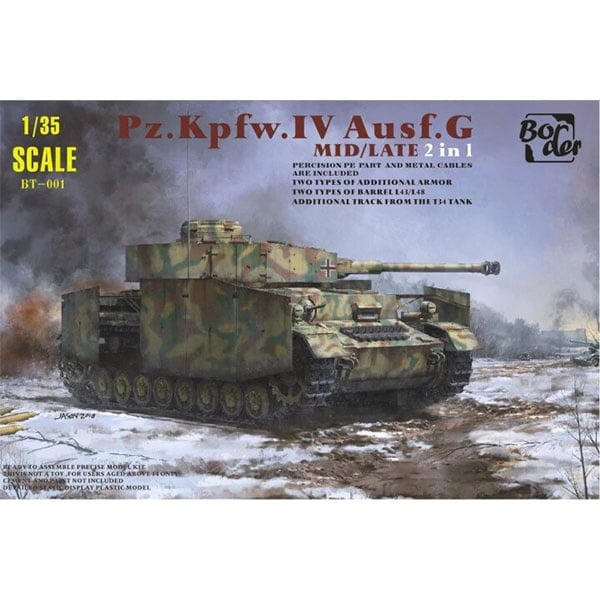 Border Models Panzer Pz.Kpfw.IV Ausf.G Mid Late 1/35 Scale BT-001