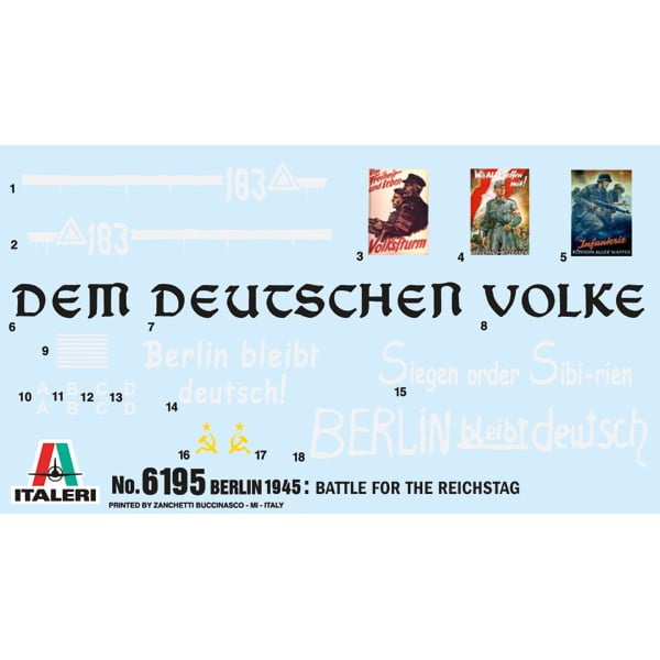 Italeri Fall of the Reichstag Berlin 1945 Battle Set 6195