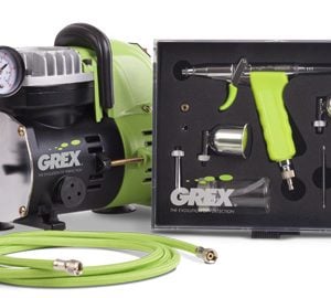 Grex GCK02 Airbrush Combo Kit with Tritium.TS3 AC1810-A Compressor Accessories