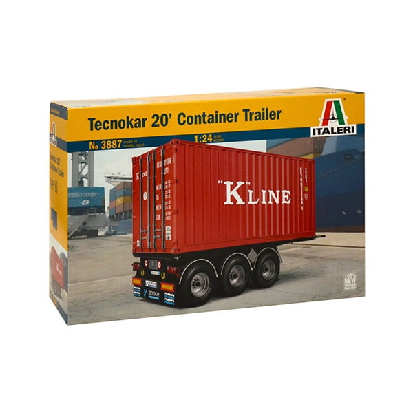 Italeri 20 ft Container Trailer 1/24 Scale 3887