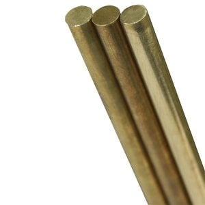 Assorted Brass Rod 0.144 0.081 0.072 Pack of 3 12" long K&S Engineering 8158