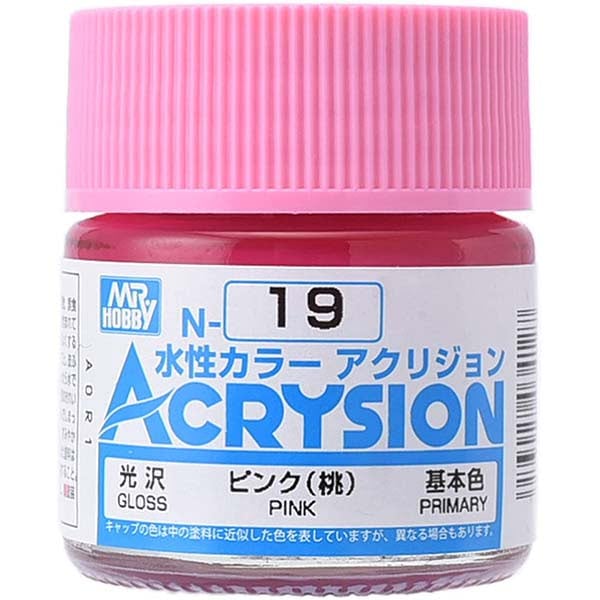 Mr Hobby Acrysion Pink Gloss Primary N19