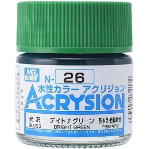 Mr Hobby Acrysion Bright Green Gloss Primary N26