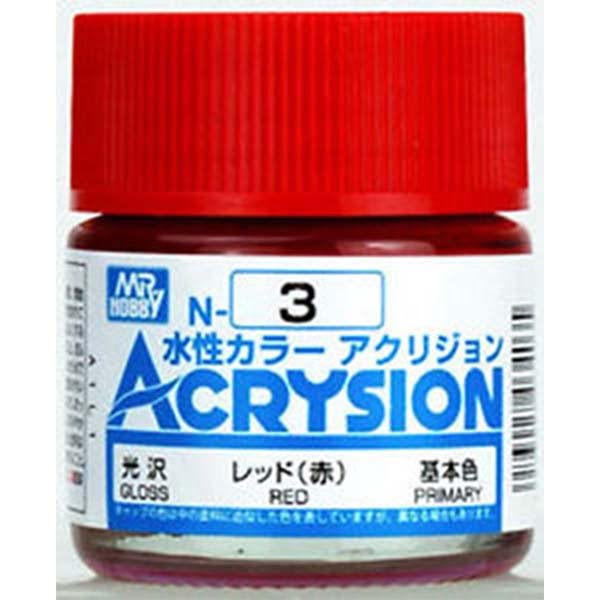 Mr Hobby Acrysion Red Gloss Primary N3
