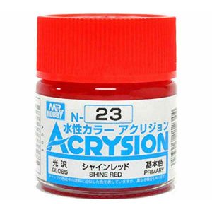Mr Hobby Acrysion Shine Red Gloss Primary N23