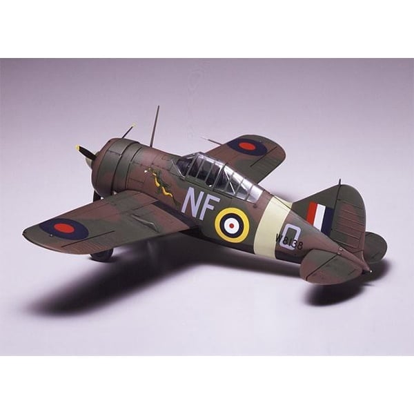 Following the release of a U.S. Navy version of the Brewster Buffalo in 1993, Tamiya now releases the B-339 export version of the Buffalo used by the Royal Air Force and Netherlands East Indies Army Air Corps during WWII. Kit comes with new parts such as canopy, propeller, seat and decals to accurately reproduce the Buffalo used throughout South East Asia. Also includes parts to reproduce the U.S. Navy version featuring gray fuselage. The Buffalo was first developed in 1935 as a U.S. Navy carrier based fighter. Featuring a modern mid-wing monoplane design with enclosed cockpit and retractable landing gear the first mass produced Buffalo was designated F2A-1, which was shortly followed by the improved F2A-2. Based on the U.S. Navy Buffalo, the B-339 Buffalo was for export only and was fitted with an export approved 1,100hp Wright Cyclone engine and redesigned for land use with navy equipment such as life raft and arrestor hook removed. The Royal Air Force (RAF) and the Netherlands East Indies Army Air Corps (ML-KNIL) used the B-339 to protect colonial outposts in Malaysia, Singapore and Java during WWII. Highly detailed 1/48 scale assembly kit of the Brewster B-339 Buffalo Overall length: 163mm, wing span: 223mm Authentically reproduced large fuselage and unique landing gear. Kit includes parts to accurately reproduce RAF, ML-KNIL or U.S. Navy aircraft. New parts such as canopy, rear fuselage and propeller authentically reproduced in high-quality detail. Includes a full range of accessories including two 100 pound bombs, one pilot figure sitting down and one figure standing, and markings to reproduce a choice of four different aircraft.