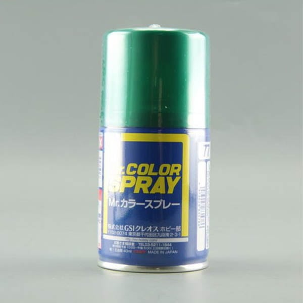 Mr Color Spray S77 Metallic Green Metallic Primary S77