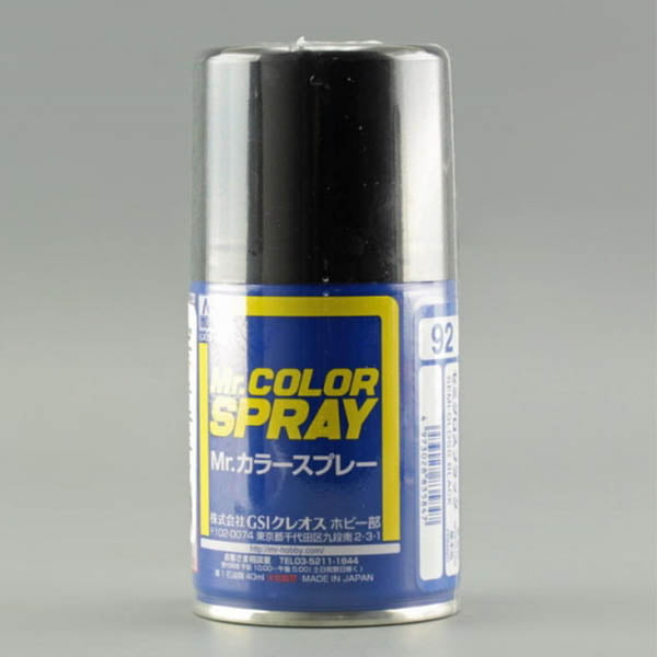 Mr Color Spray S92 Semi-Gloss Black Semi-Gloss Primary S92