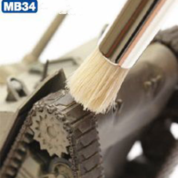 Mr Hobby Mr Weathering Brush Set Extra Large Soft and Hard MB34