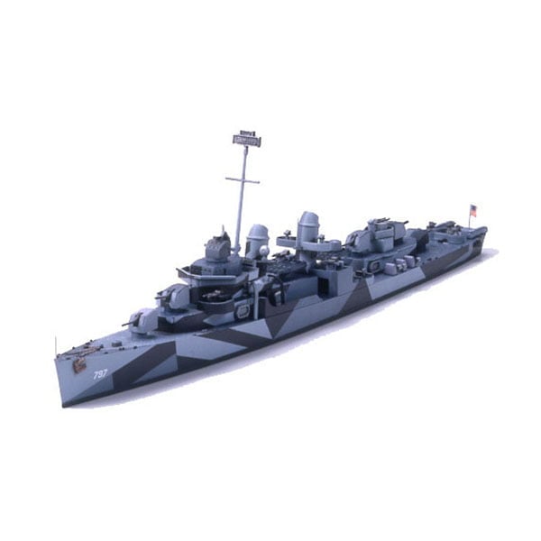 Tamiya 1/700 USS Cushing DD-797 Destroyer 31907