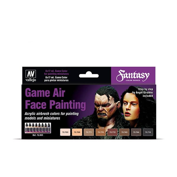 Vallejo Game Air Face Painting Paint Set of 8 72865