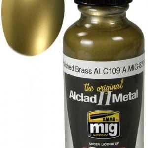 Alclad II Polished Brass 30ml by Ammo by Mig ALC 109