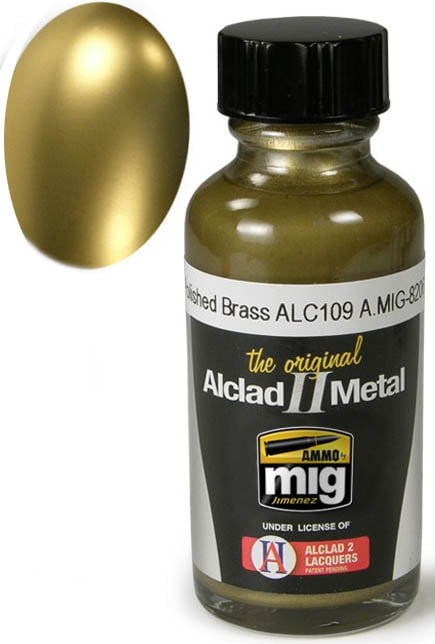 Alclad II Polished Brass 30ml by Ammo by Mig ALC 109