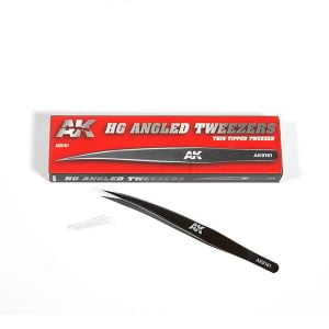 AK Interactive HG Angled Tweezers No 1 9161
