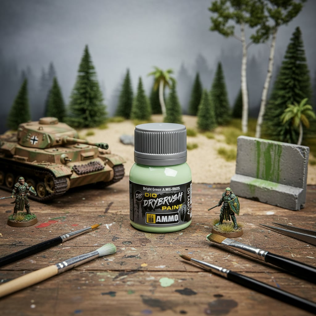 Ammo by Mig Dio Drybrush Bright Green AMIG0605