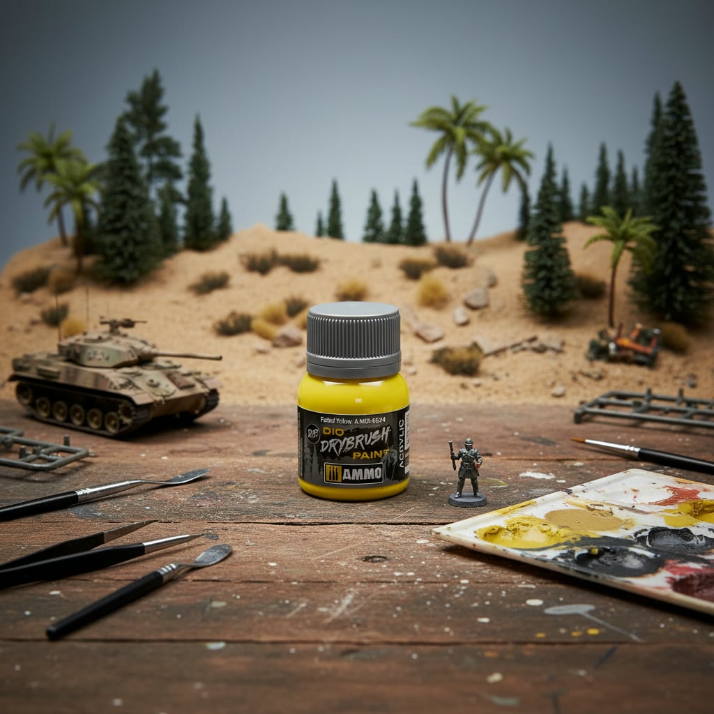 Ammo by Mig Dio Drybrush Faded Yellow AMIG0624