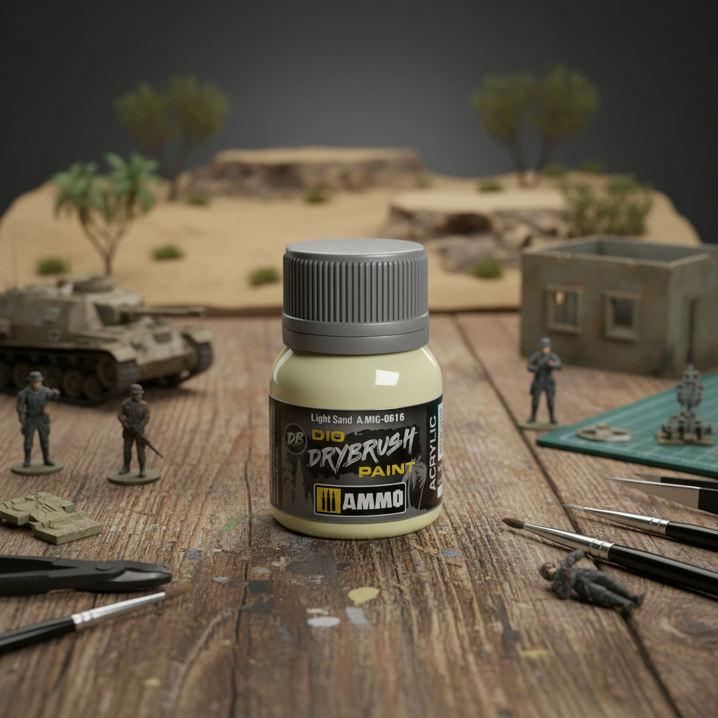 Ammo by Mig Dio Drybrush Light Sand AMIG0616