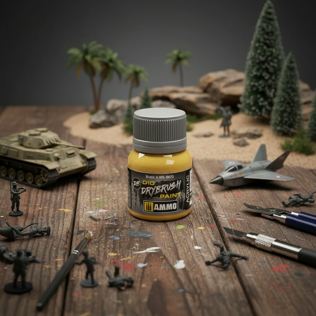 Ammo by Mig Dio Drybrush Brass AMIG0623