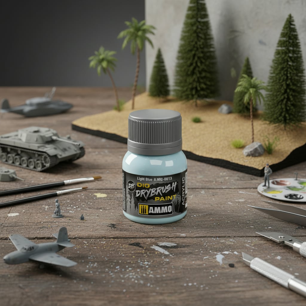 Ammo by Mig Dio Drybrush Light Blue AMIG0613