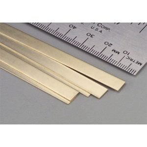 0.016 x 1/4 Brass Strip 36" Long K&S Engineering 9709