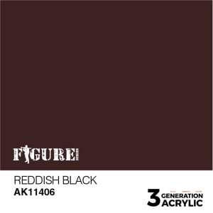 AK Interactive Acrylics Figure Reddish Black 11406