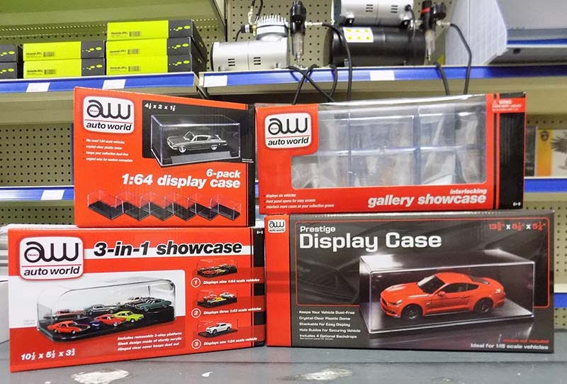 Auto World Display Cases now at Sunward Hobbies