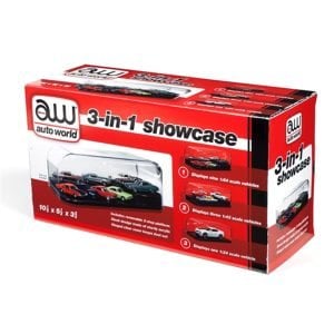 Auto World 3 in 1 Display Case 1:24 Scale AWDC004