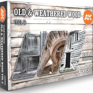 AK Interactive 3rd Generation Old and Weathered Wood Paint Set Volume 2 AKI 11674