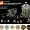 Back AK Interactive 3rd Generation Old and Weathered Wood Paint Set Volume 2 AKI 11674