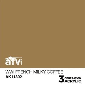 AK Interactive Acrylics AFV WWI French Milky Coffee 11302