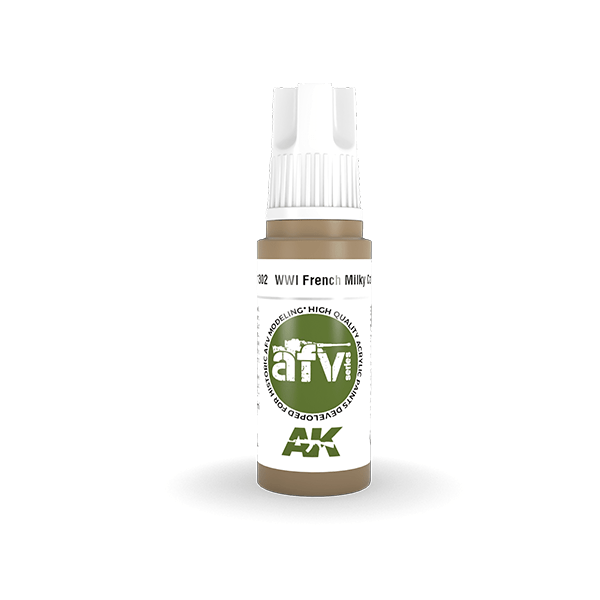 AK Interactive Acrylics AFV WWI French Milky Coffee 11302