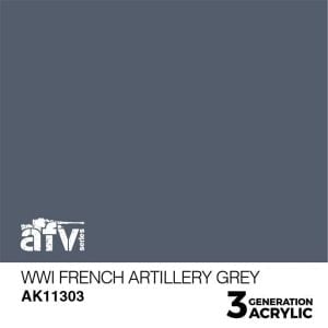 AK Interactive Acrylics AFV WWI French Artillery Grey 11303