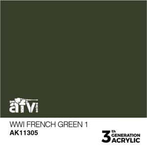AK Interactive Acrylics AFV WWI French Green 1 11305