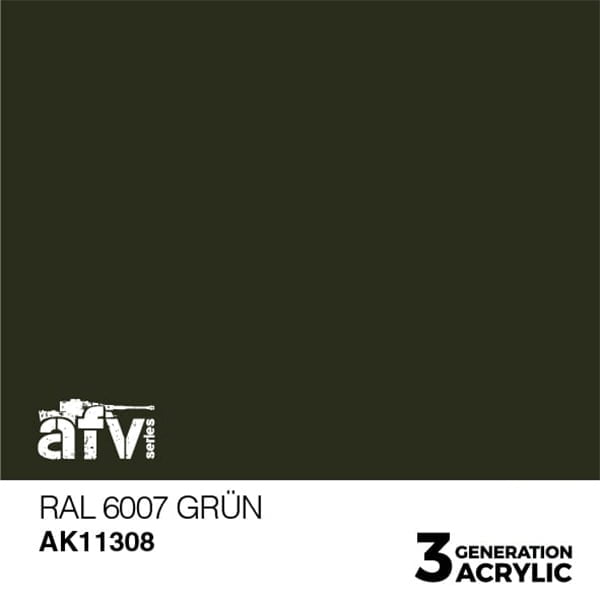 AK Interactive Acrylics AFV RAL 6007 Grün 11308