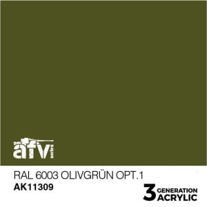 AK Interactive Acrylics AFV RAL 6003 Olivgrün opt.1 11309