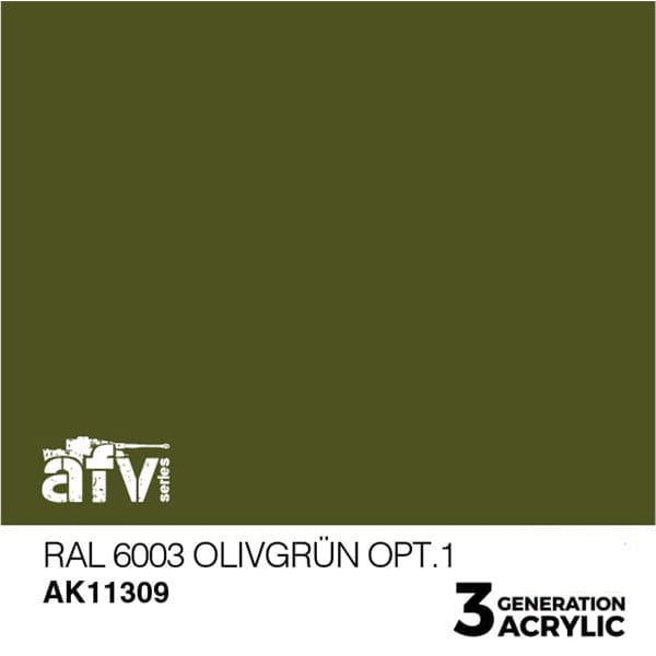 AK Interactive Acrylics AFV RAL 6003 Olivgrün opt.1 11309