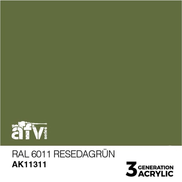 AK Interactive Acrylics AFV RAL 6011 Resedagrün 11311