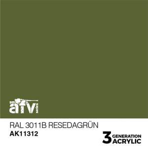 AK Interactive Acrylics AFV RAL 6011B Resedagrün 11312