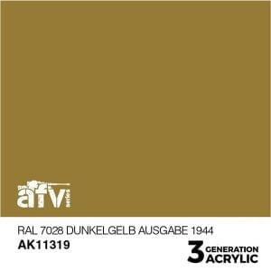 AK Interactive Acrylics AFV RAL 7028 Dunkelgelb Ausgabe 1944 11319