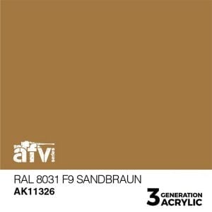 AK Interactive Acrylics AFV RAL 8031 F9 Sandbraun 11326