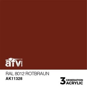 AK Interactive Acrylics AFV RAL 8012 Rotbraun 11328