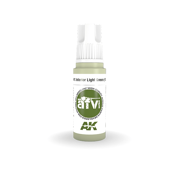 AK Interactive Acrylics AFV APC Interior Light Green FS24533 11345