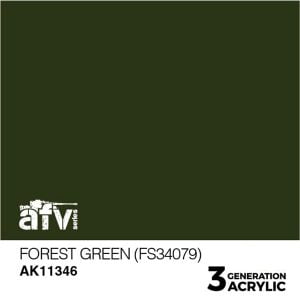 AK Interactive Acrylics AFV Forest Green FS34079 11346