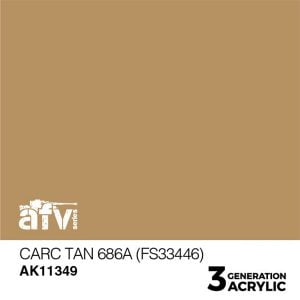 AK Interactive Acrylics AFV CARC Tan 686A FS33446 11349