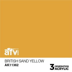 AK Interactive Acrylics AFV British Sand Yellow 11362
